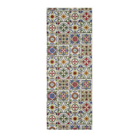 Tappeto Cucina Runner 2,8 Metri – Moderno Colorato Antiscivolo Lavabile – 120x280 Cm – Spessore 6 Mm