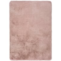 HOMESCAPES Tappeto In Ciniglia 100% Cotone A Righe – Morbido E Lavabile, 60x100 Cm (Rosa, Viola, Grigio)