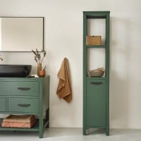 Columna de baño suspendida de teca maciza-Olivia cropped-1