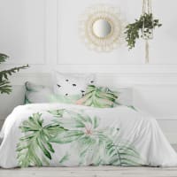 Funda Nórdica Combicolor Sancarlos 100% Algodón - Verde Oliva, Tamaño 135 Cm, Suave, Fresca Y Resistente