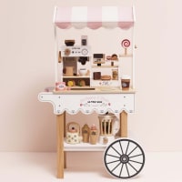 Puesto De Mercado De Madera Le Toy Van – Juguete Montessori Ecológico Con Bolsa De Lona Y Caja De Fruta, Para Niños A Partir De 3 Años