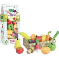 Panier de 24 fruits Et légumes en bois Janod