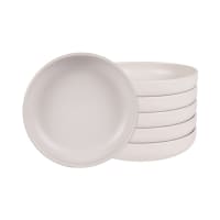 Table Passion - Lot De 6 Assiettes Creuses Séléna 21,5 Cm - Porcelaine Blanche Élégante