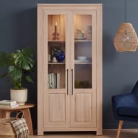 Vitrine moderne en chêne clair Boston | Maisons du Monde
