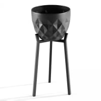 Portavasi In Metallo A Forma Di Fiore 26 Cm – Sostegno Per Piante Per Interno Ed Esterno, Balcone E Giardino