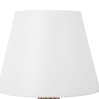 BRUBAKER Lampada Da Tavolo In Ceramica – Marrone/bianco, Paralume Ovale In Tessuto, Altezza 36 Cm