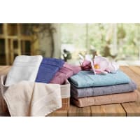 Borbonese Home Set Asciugamani 2pz. Fine Op - Spugna di Cotone Avorio