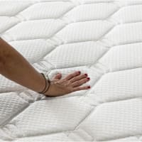 Good Nite Materasso matrimoniale a molle insacchettate, 135 x 190 x 25 cm, con supporto a 9 zone, bordi rinforzati, traspirante, grigio, in tessuto lavorato a maglia, in una scatola