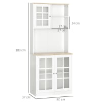 Armario de cocina 80x37x183cm blanco cropped-2