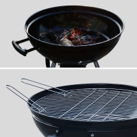 Tonneau Fumoir 3 En 1 40 Cm - Barbecue Charbon Fumoir Multifonction Avec Thermomètre Et Ventilation