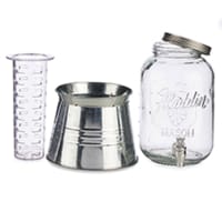 Distributeur de boisson en verre 8 Litres : Avec couvercle et robinet