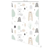 stickers-adesivi-in-vinile-amici-del-bosco-verde-e-grigio-woodland