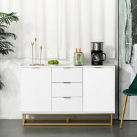 Aparador Auxiliar 120x40x76 cm Blanco cropped-1