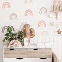Akachafactory Adesivo Stemma Bandiera Arcobaleno Pansessualità - Sticker Vinile 7,5x5 Cm, Resistente All'Acqua E UV - 4