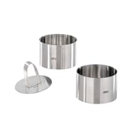 Bremermann Set 4 Cappe Per Hamburger In Acciaio Inox 16 Cm | Per Griglia, Forno E Plancha | Sciogli Formaggio E Mantieni Caldo