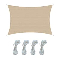 Tenda Par Sole Rettangolare 3,4x3,5 M: Impermeabile E Anti UV, Perfetta Per Giardino E Terrazzo (Beige)