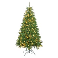 TRY & DO Albero Di Natale Artificiale Rosa 2,1 M – PVC Resistente Con Base In Metallo – Uso Interno/Esterno