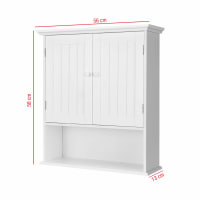 Armario de pared con 2 puertas y 1 estante de mdf blanco-Easy life cropped-1
