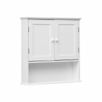 Armario de pared con 2 puertas y 1 estante de mdf blanco-Easy life cropped-2