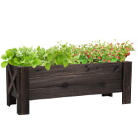 Tidyard Vaso Rialzato Da Giardino In Acciaio - Fioriera Rettangolare 114x40x36 Cm Per Balcone E Terrazzo - Verde - 4