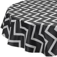 Tovaglia rotonda in spandex elasticizzato nero