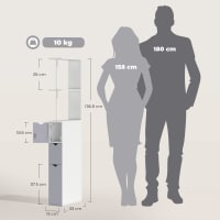 HITNET Pensile Bagno Sospeso, Aradietto Bagno da Parete, obiletto