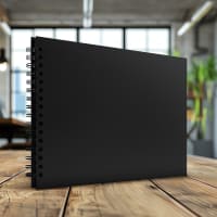 Album Photo 10x15 180 Photos - Scrapbooking DIY Carnet Personnalisable 60 Pages Noires Modela - Fabriqué En France