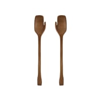 Set Da 4 Posate Per Insalata In Acciaio Inox – 19,5x4,5 Cm, Cucchiaio E Forchetta Da Portata, Lavabili In Lavastoviglie, Per Cucina E Tavola