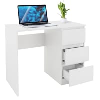 HOMCOM Scrivania PC Reversibile Supporto Monitor, Prese Elettriche E Luci Nero 85688697 HOMCOM Scrivania PC Reversibile Supporto Monitor, Prese Elettriche E Luci Nero 85688697