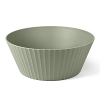 Insalatiera in vetro con decoro insalata diametro 26,5 altezza14 cm