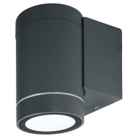 Applique LED lampada parete LED E27 doppia emissione luce ingresso giardino COLORE NERO | Leroy
