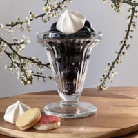 Lot De 6 Coupes à Glace Publicitaires Gervais En Verre - Vintage - Occasion En Bon état