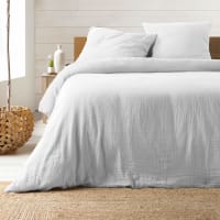 Biancheria Da Letto In Garza Di Cotone KGS – Copripiumino 240x260 Cm + 2 Federe 63x63 Cm – Colore Sabbia – Traspirante E Morbida