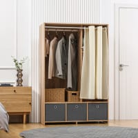 Meuble d'entrée - penderie d'entrée et armoire avec étagères et