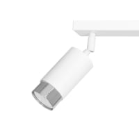 Lampada A Soffitto Philips Deltoid - 3 Faretti Orientabili, Senza Lampadine, Bianco, 28W Ciascuno - 6
