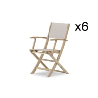 Juego de 2 sillas plegables de madera de acacia Monsaraz | Maisons du Monde