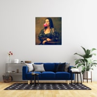 Toile de Oude Meesters - 40x60 - Peinture sur toile - Mona Lisa - Chat