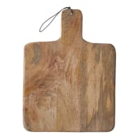 Tagliere Da Presentazione In Legno Di Mango Dune Noir - 58 Cm, Design Elegante, Per Cene E Decorazioni (Marrone/Bianco/Nero)