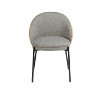 ANGEL CERDÁ - Sedia Rivestita In Similpelle Con Struttura In Legno Color Noce 8435631001607