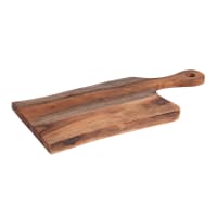 Pebbly - Petite Planche à Pain Noire eambou Naturel - 28 x 18 cm - Avec Pebbly - Petite Planche à Pain Noire eambou Naturel - 28 x 18 cm - Avec