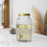 Distributeur De Boisson En Forme D'ananas - 11 Litres, En Verre, Avec Robinet, Lavable Au Lave-vaisselle - 3