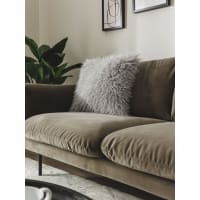 Fodera Per Cuscino Da Pavimento Rotondo 80 Cm | Cotone Blu Con Mandala, Pom Pom E Pizzo | Per Meditazione E Pouf