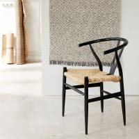 Lote de 2 sillas negras con asiento tejido de mindi-Camille cropped-2