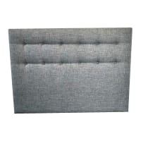 Tête de lit capitonnée en velours gris clair 100 cm | Leroy Merlin Tête de lit capitonnée en velours gris clair 100 cm | Leroy Merlin