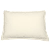 Lot De 2 Taies D'Oreiller Coton 50x70 Cm Blanc - Sensei Maison 57 Fils/cm²