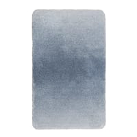 Tappetino Da Bagno Morbido Con Motivo Floreale 3D - Antiscivolo, Lavabile In Lavatrice, Alta Assorbenza In Microfibra - 40,6x61 Cm O 48,3x76,2 Cm - Azzurro