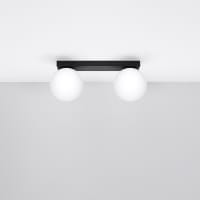 Rosetón Para Techo De 3 Luces - Negro, Hierro, 30cm - ¡Para Colgar Lámparas En Casa O Restaurante!