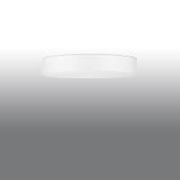 Plafoniera Tonda In Vetro 30 Cm 2 Luci | Lampada Da Soffitto Bianca | Attacco E27 | Scegli Il Colore