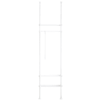HAKU Möbel Appendiabiti da parete aspetto acciaio inox, motivo, MDF, metallo - Dim. L 70 cm x A 30 cm x P 8 cm, Stile Moderno