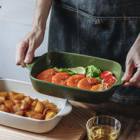 Plat à Four Grille En Grès Vert Menastyl - Mr Scandinave